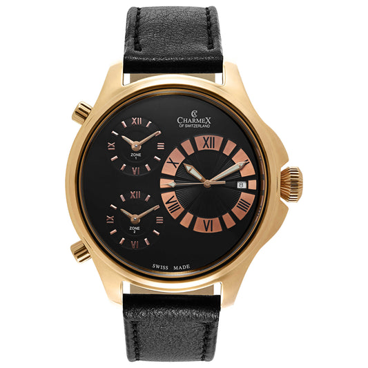 Front view of Charmex Cosmopolitan II Men's Swiss Quartz (Battery-Powered) Watch 2591