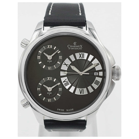Front view of Charmex Cosmopolitan II Men's Swiss Quartz (Battery-Powered) Watch 2596-SD