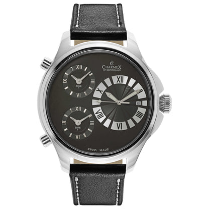 Front view of Charmex Cosmopolitan II Men's Swiss Quartz (Battery-Powered) Watch 2596
