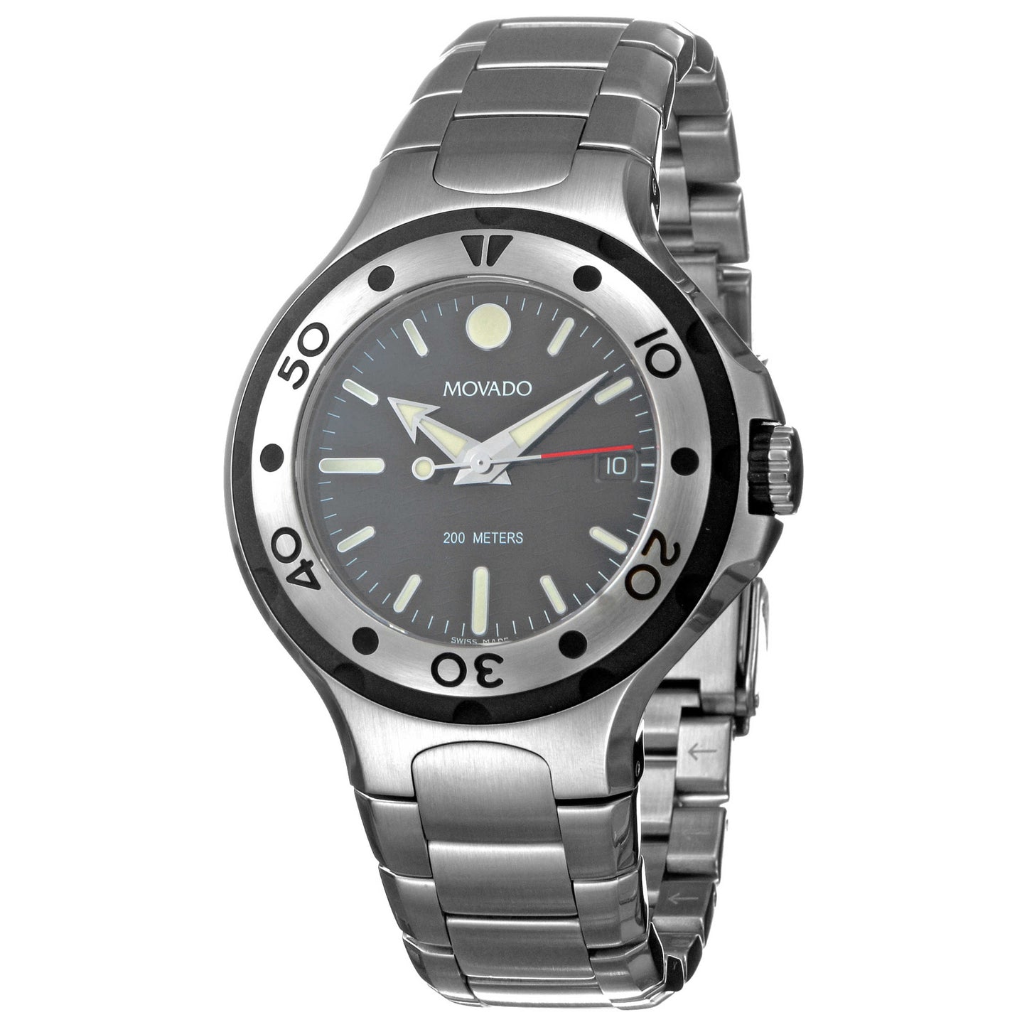 Front view of Movado Series 800 Men's Swiss Quartz (Battery-Powered) Watch 2600001