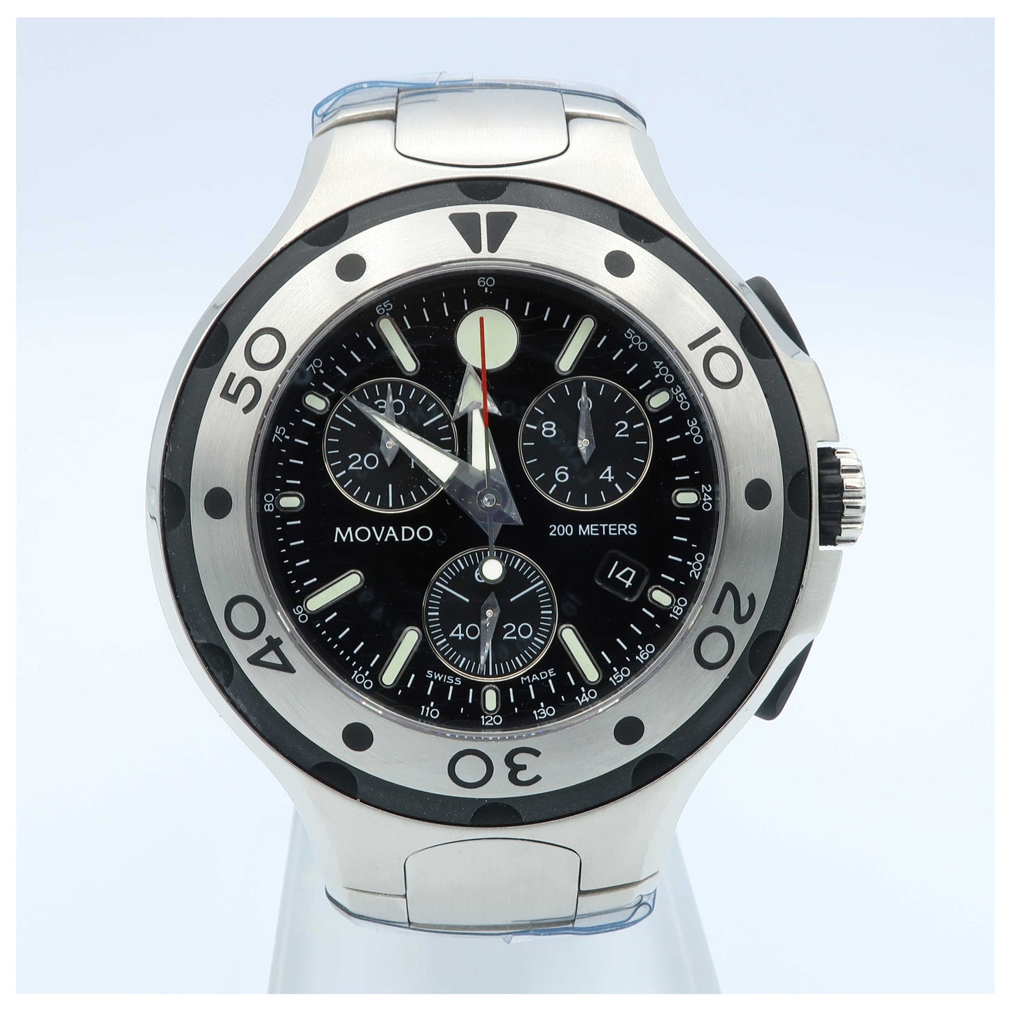 Front view of Movado Series 800 Men's Swiss Quartz (Battery-Powered) Watch 2600018-PO