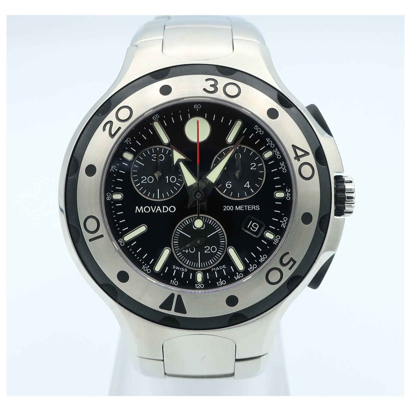 Front view of Movado Series 800 Men's Swiss Quartz (Battery-Powered) Watch 2600018-SD2
