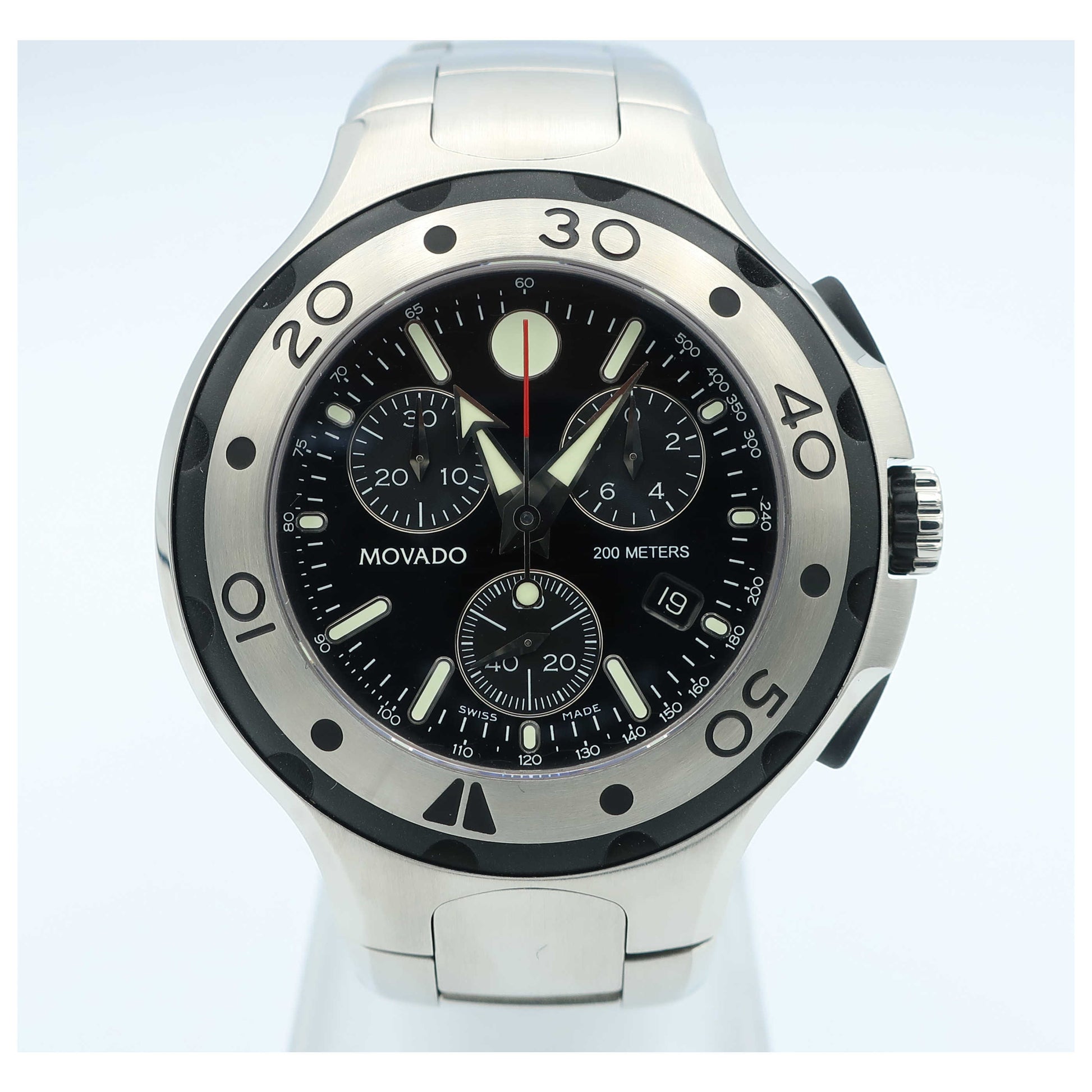 Front view of Movado Series 800 Men's Swiss Quartz (Battery-Powered) Watch 2600018-SD2