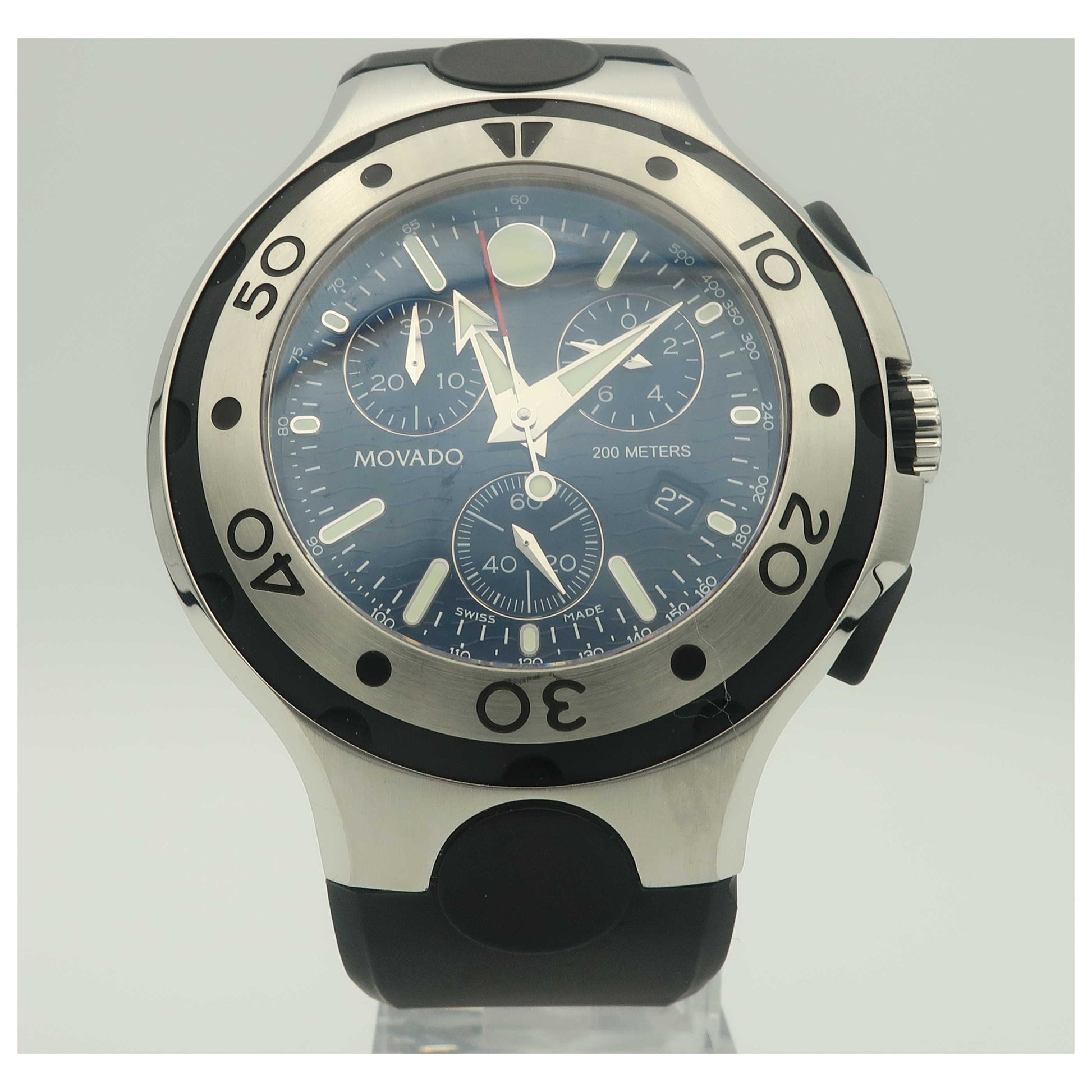 Front view of Movado Series 800 Men's Swiss Quartz (Battery-Powered) Watch 2600024-SDV
