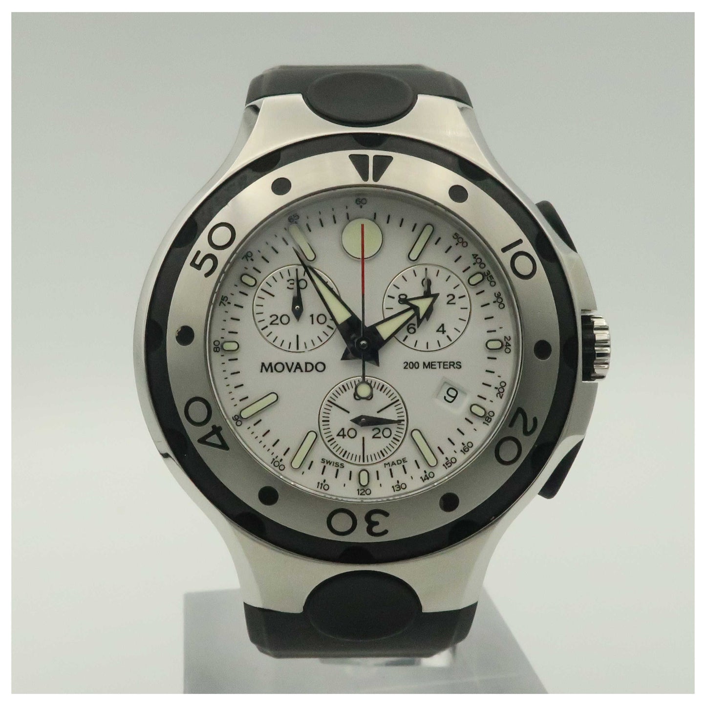 Front view of Movado Series 800 Men's Swiss Quartz (Battery-Powered) Watch 2600025-PO