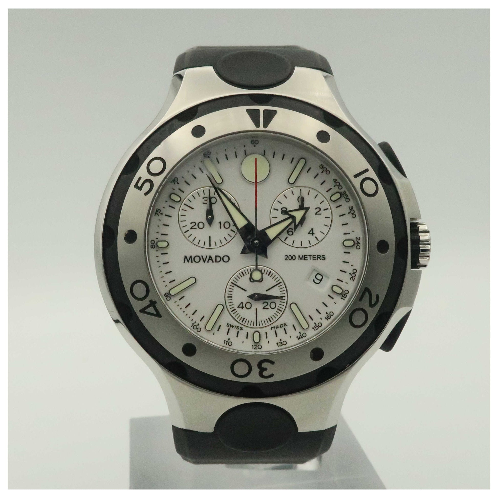 Front view of Movado Series 800 Men's Swiss Quartz (Battery-Powered) Watch 2600025-PO
