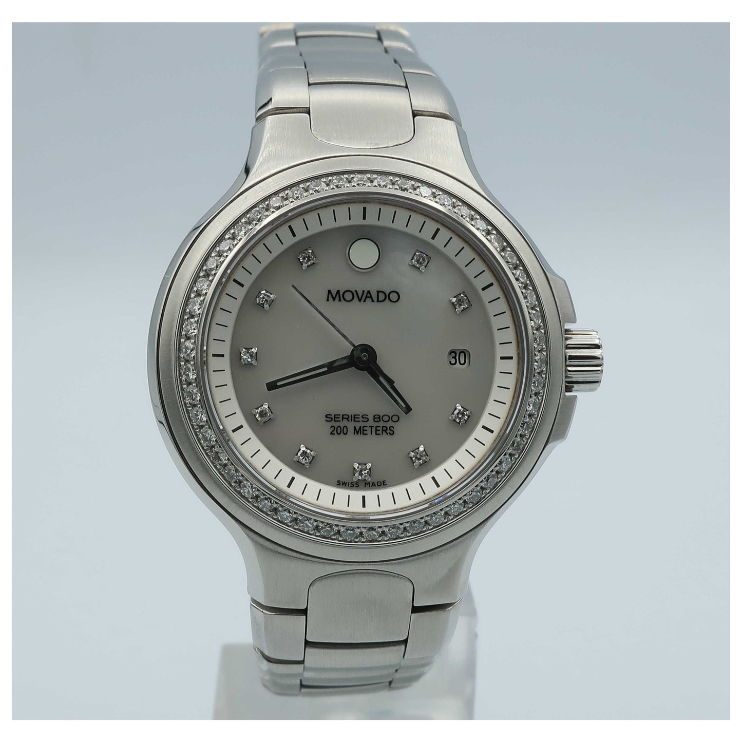 Front view of Movado Series 800 Women's Swiss Quartz (Battery-Powered) Watch 2600035-PO2