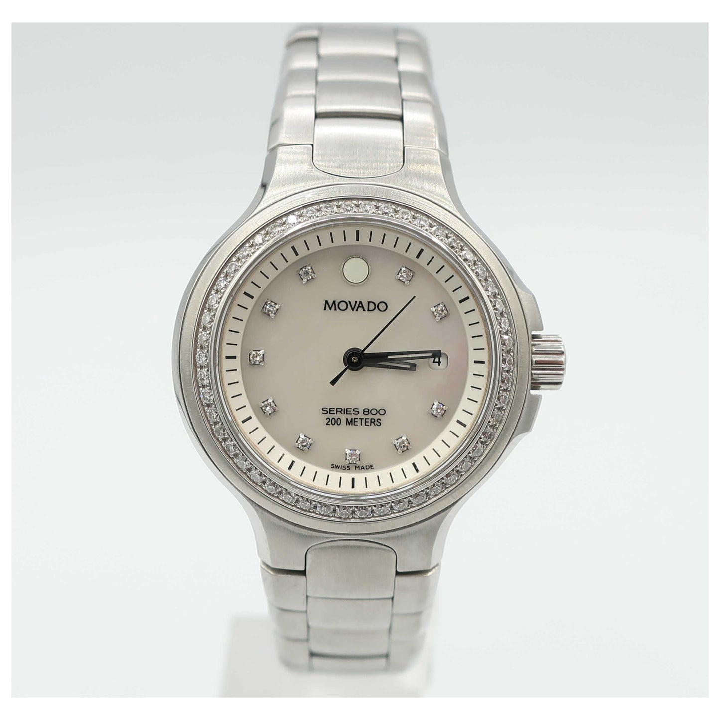 Front view of Movado Series 800 Women's Swiss Quartz (Battery-Powered) Watch 2600035-PO