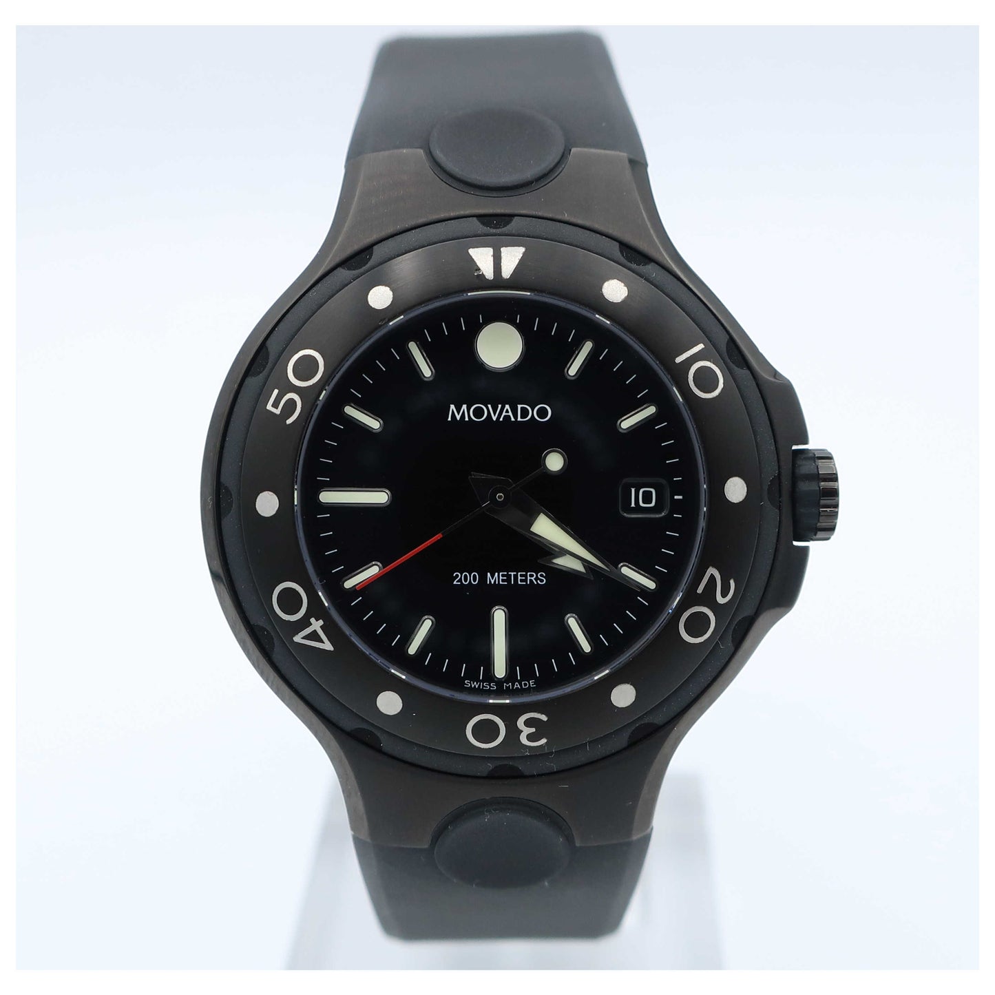 Front view of Movado Series 800 Men's Swiss Quartz (Battery-Powered) Watch 2600045-SDV