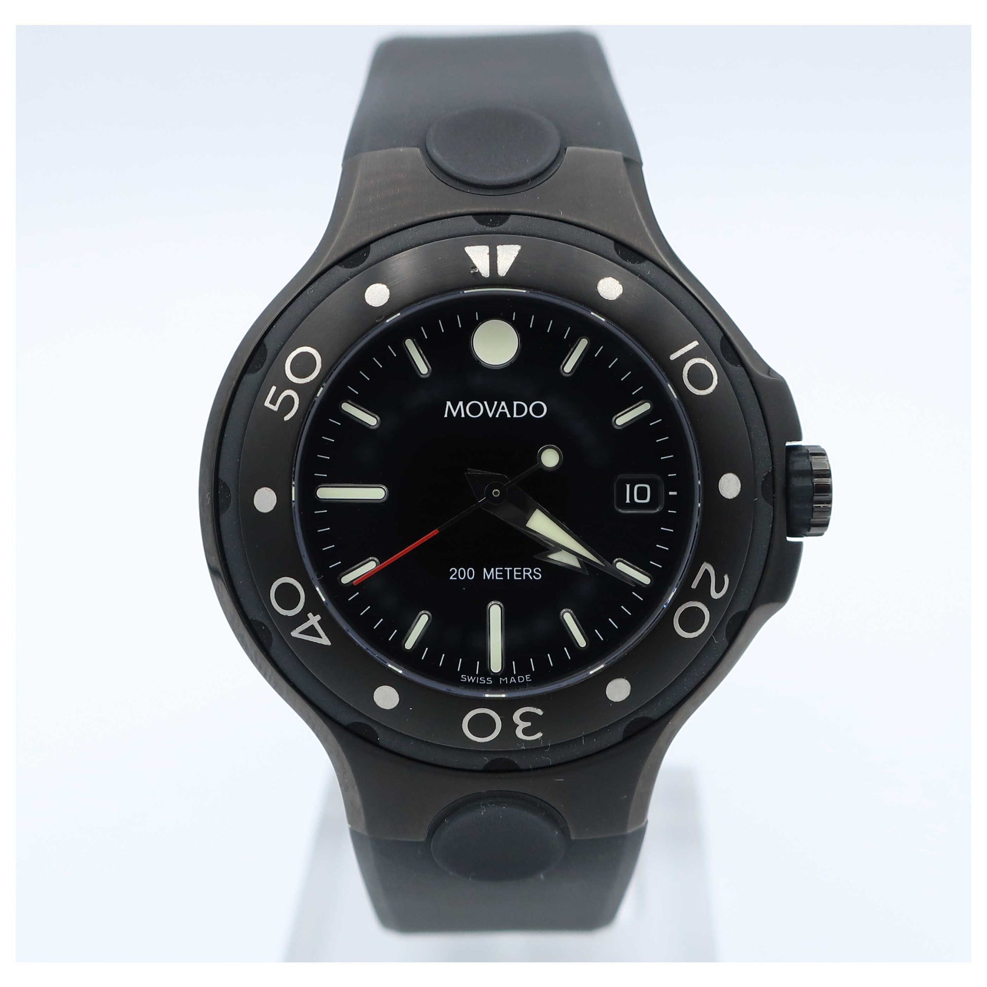 Front view of Movado Series 800 Men's Swiss Quartz (Battery-Powered) Watch 2600045-SDV