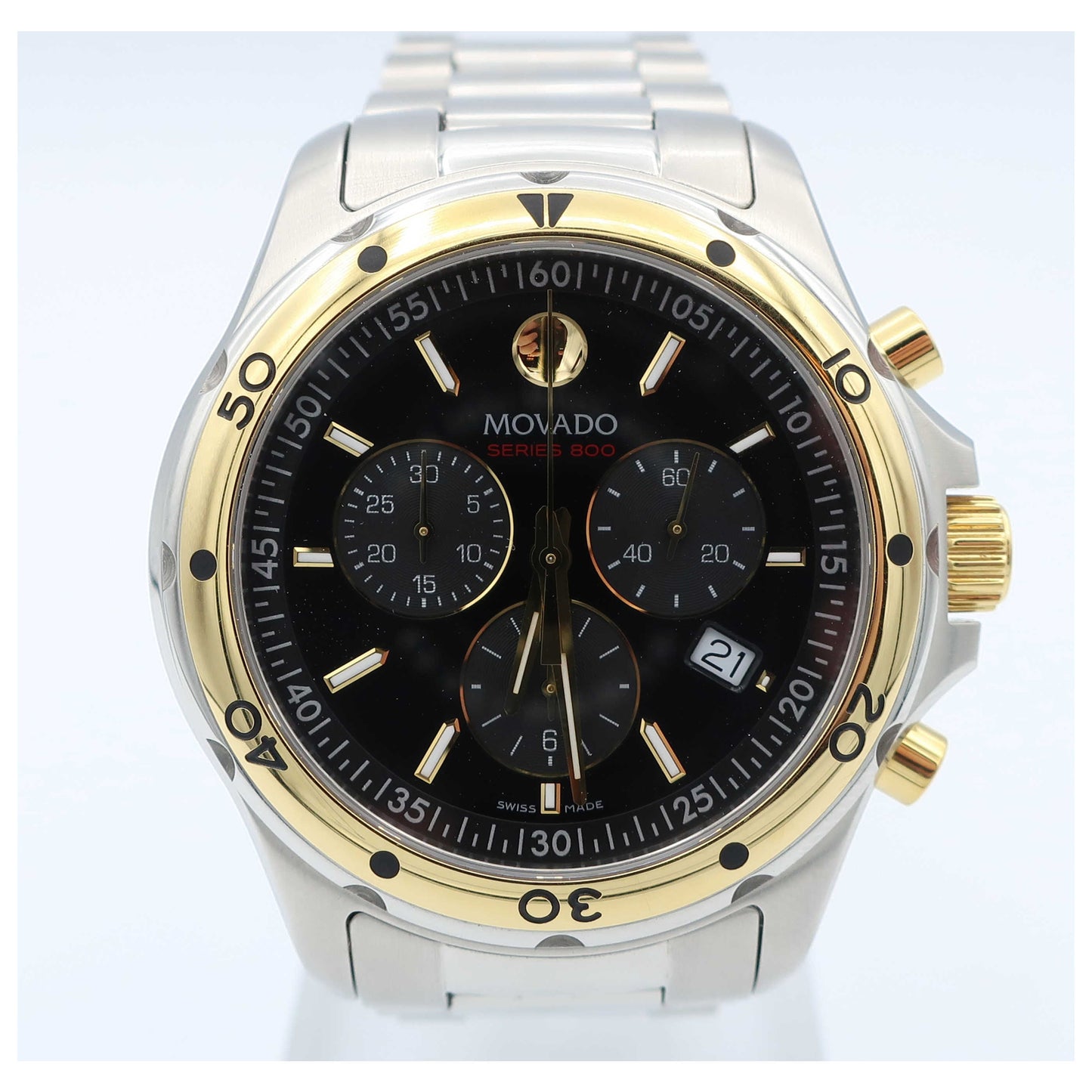 Front view of Movado Series 800 Men's Swiss Quartz (Battery-Powered) Watch 2600098-PO