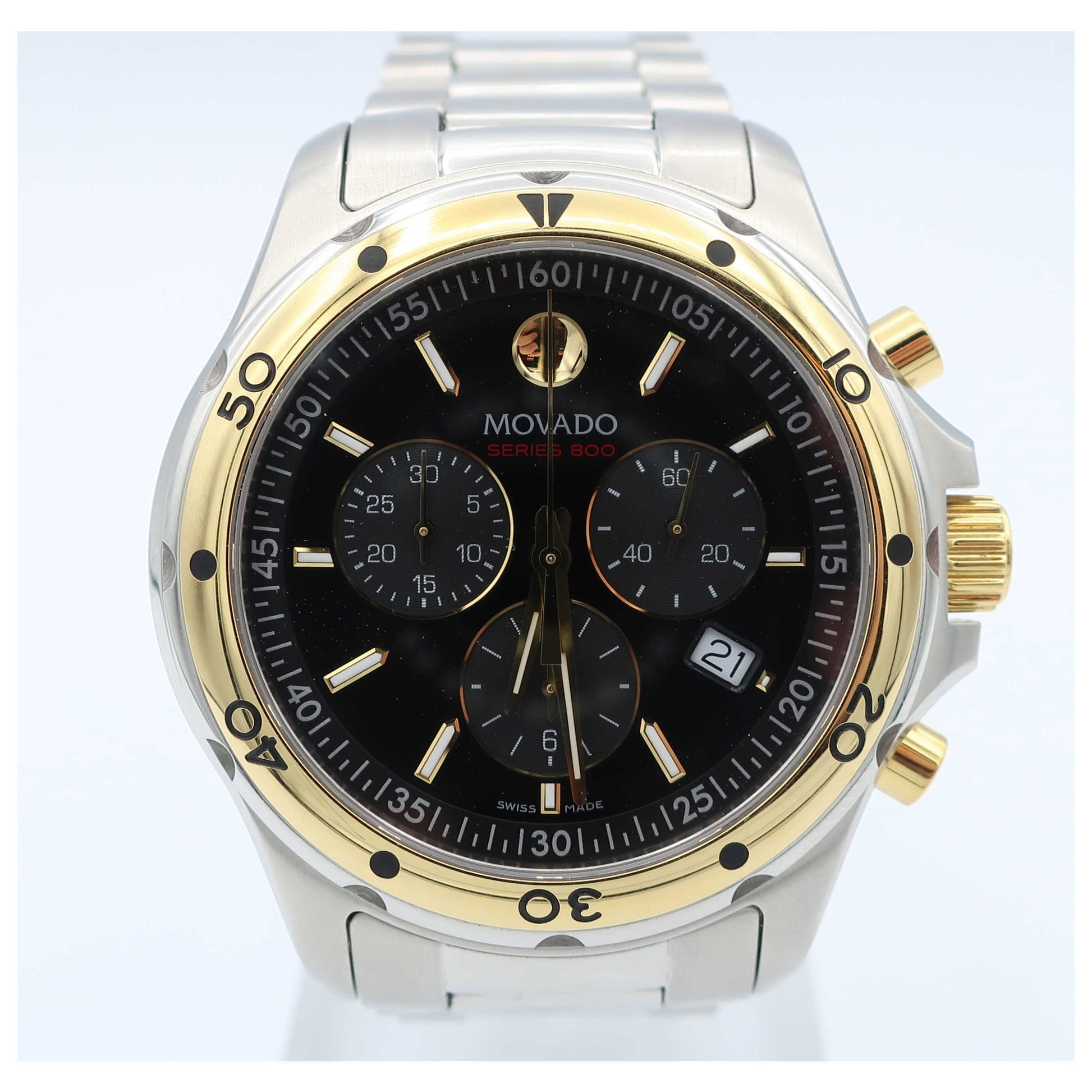 Front view of Movado Series 800 Men's Swiss Quartz (Battery-Powered) Watch 2600098-PO
