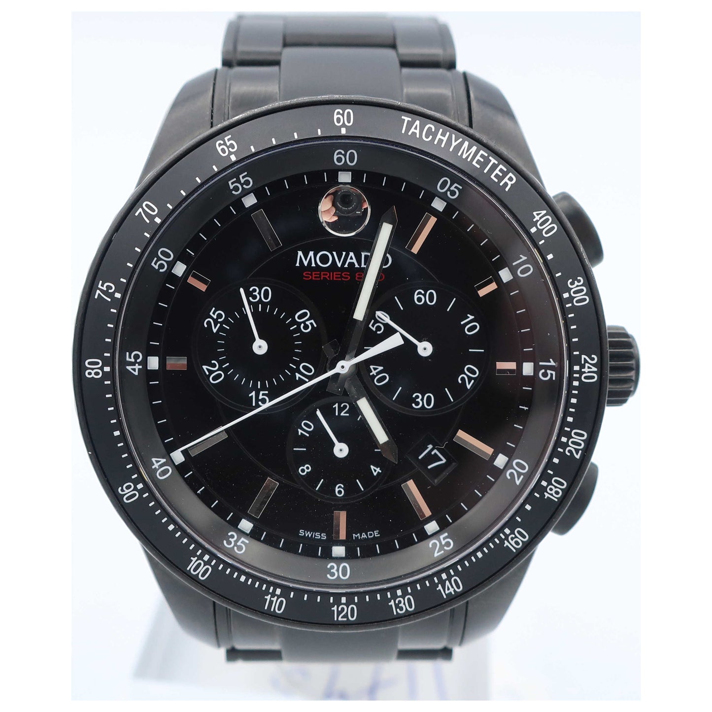 Front view of Movado Series 800 Men's Swiss Quartz (Battery-Powered) Watch 2600107-SD2