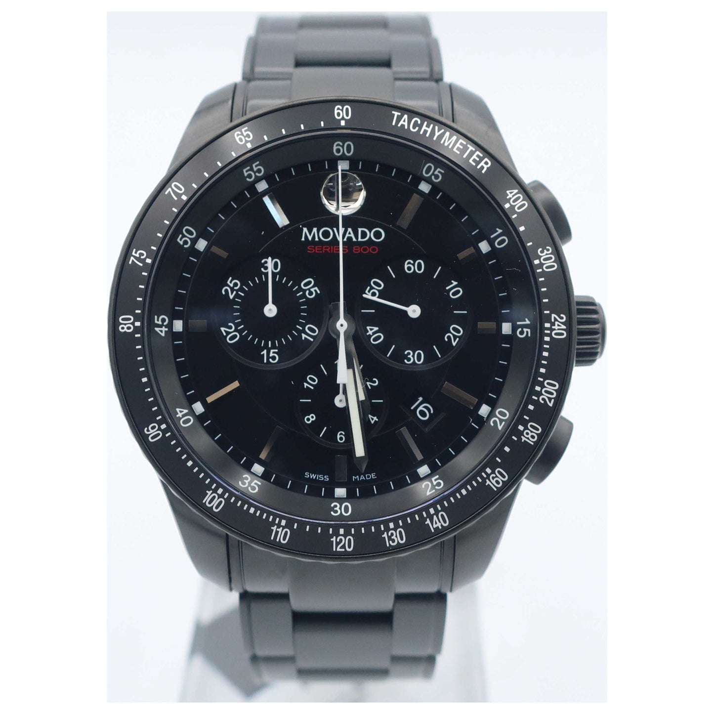 Front view of Movado Series 800 Men's Swiss Quartz (Battery-Powered) Watch 2600107-SD