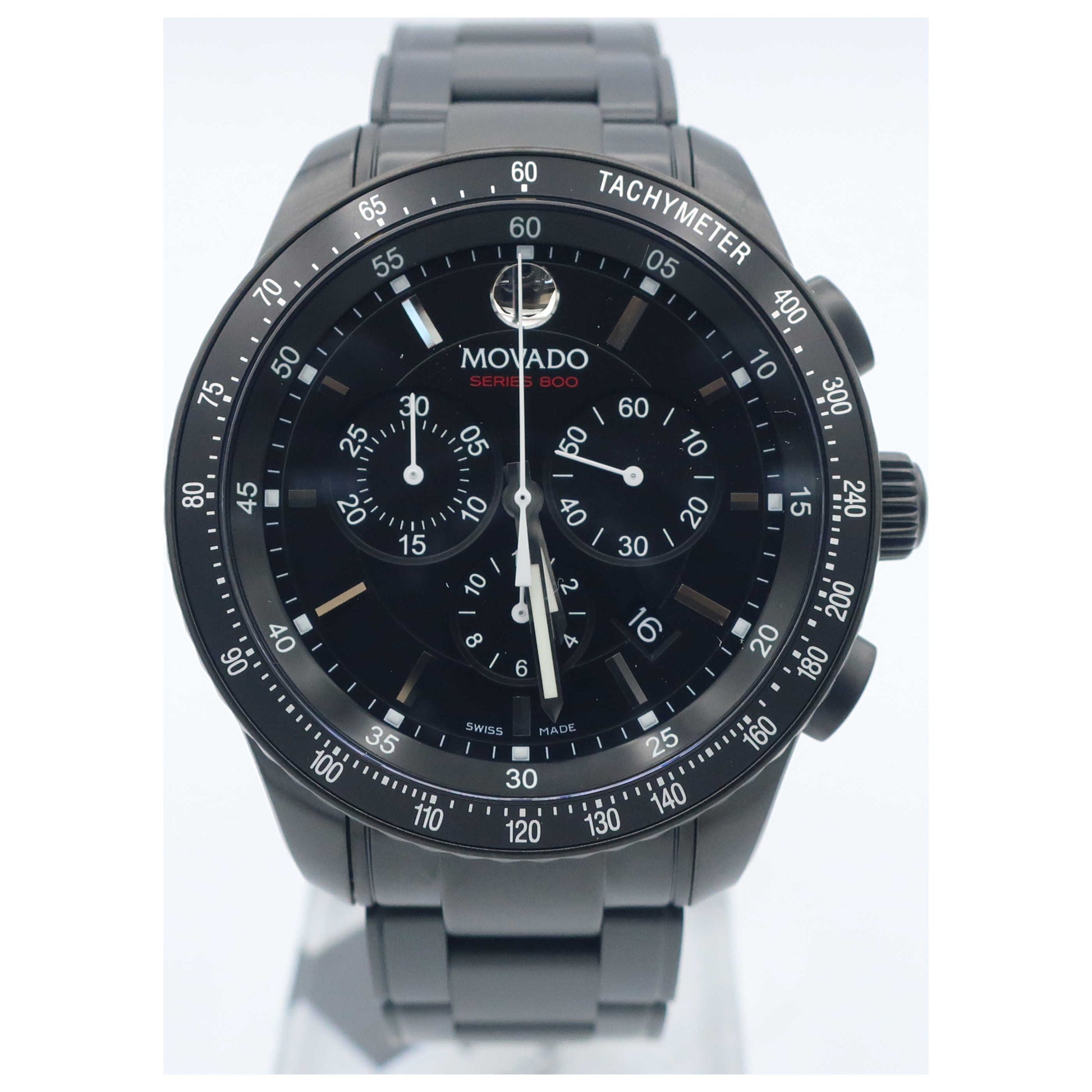 Front view of Movado Series 800 Men's Swiss Quartz (Battery-Powered) Watch 2600107-SD