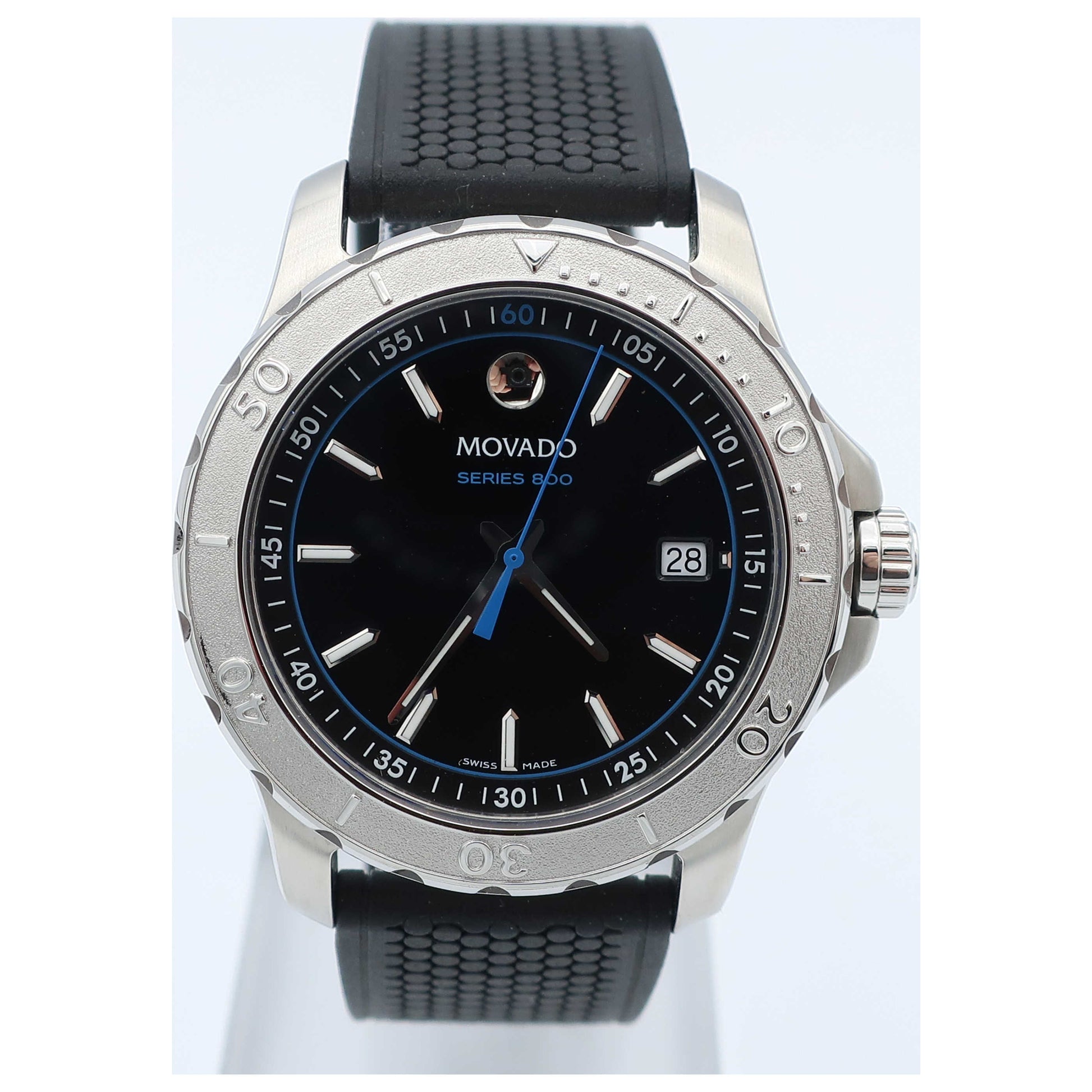 Front view of Movado Series 800 Men's Swiss Quartz (Battery-Powered) Watch 2600109-SD