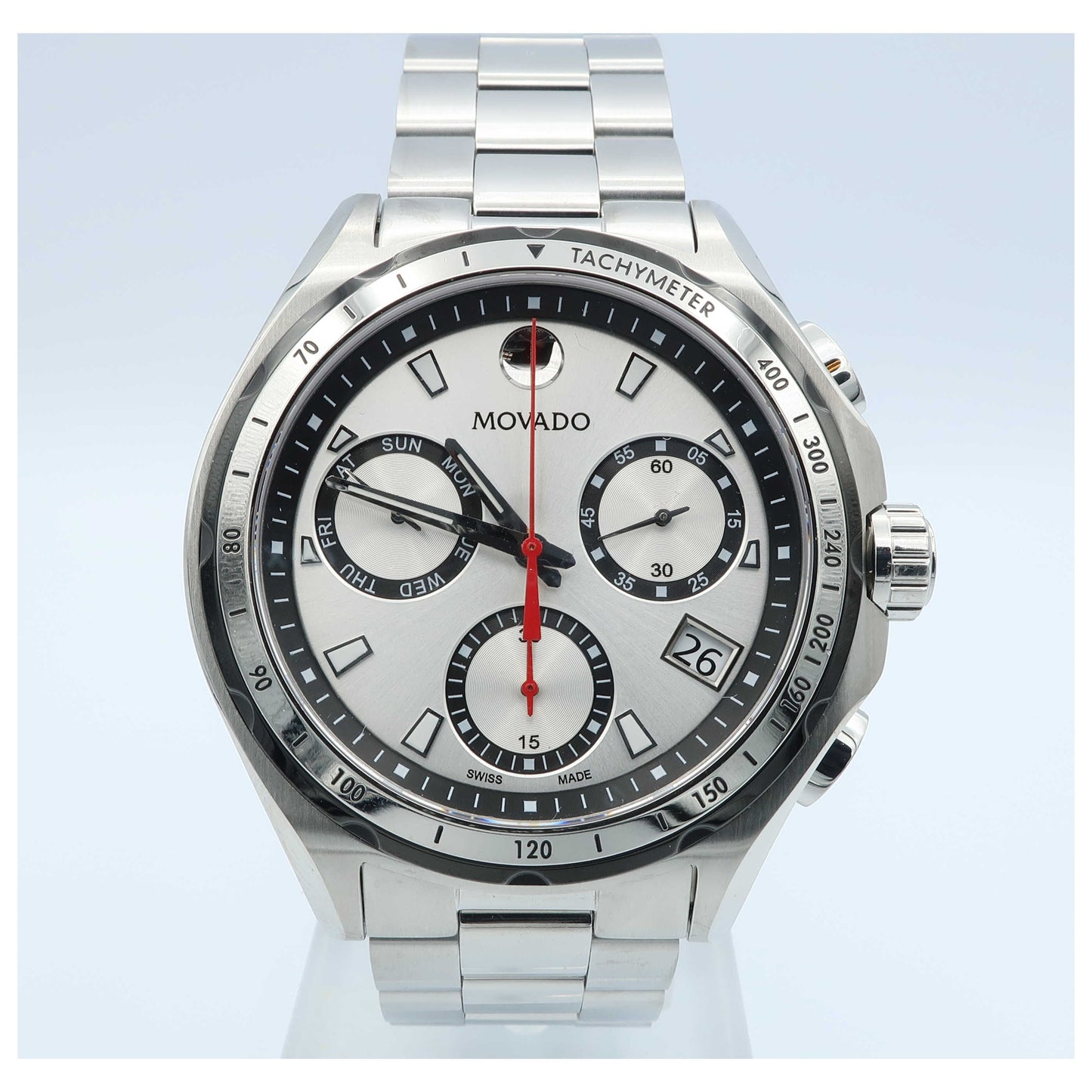 Front view of Movado Series 800 Men's Swiss Quartz (Battery-Powered) Watch 2600132-SD
