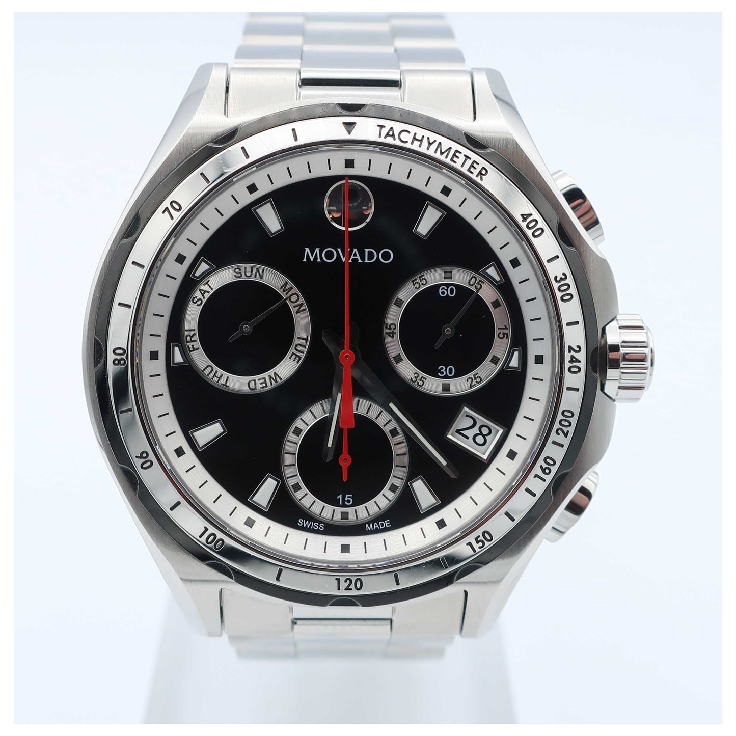 Front view of Movado Series 800 Men's Swiss Quartz (Battery-Powered) Watch 2600133-SD2