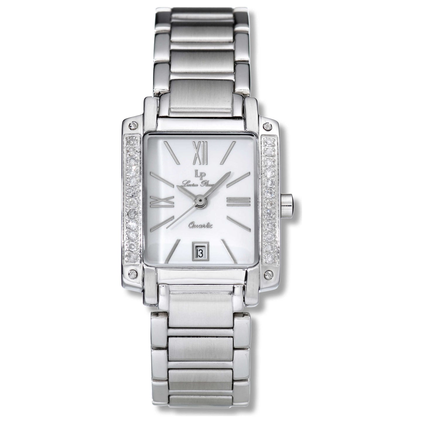 Front view of Lucien Piccard Virtue Women's Watch 26006SS