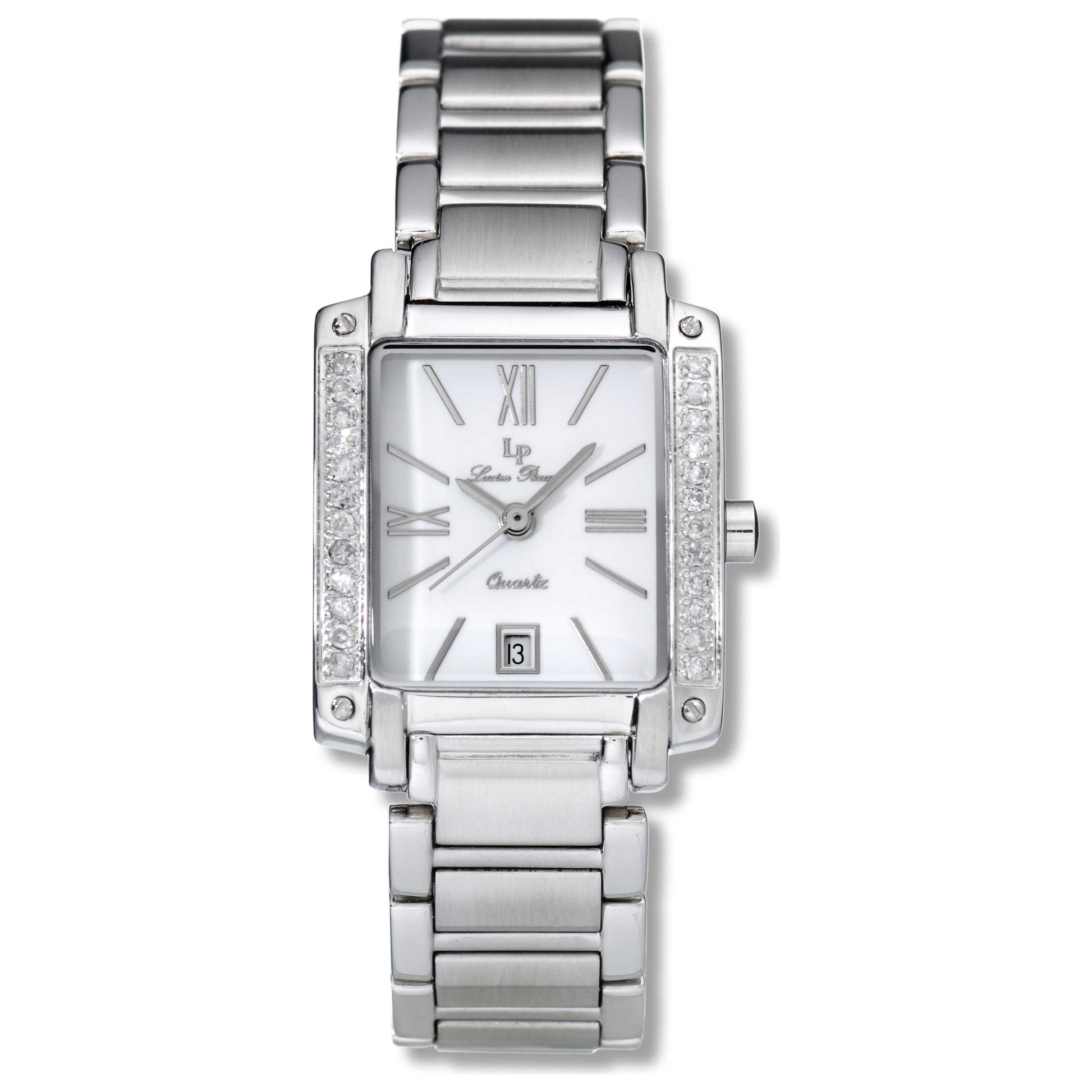 Front view of Lucien Piccard Virtue Women's Watch 26006SS