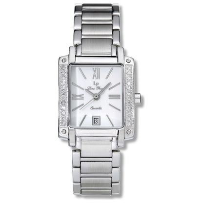 Front view of Lucien Piccard Virtue Women's Watch 26006SS