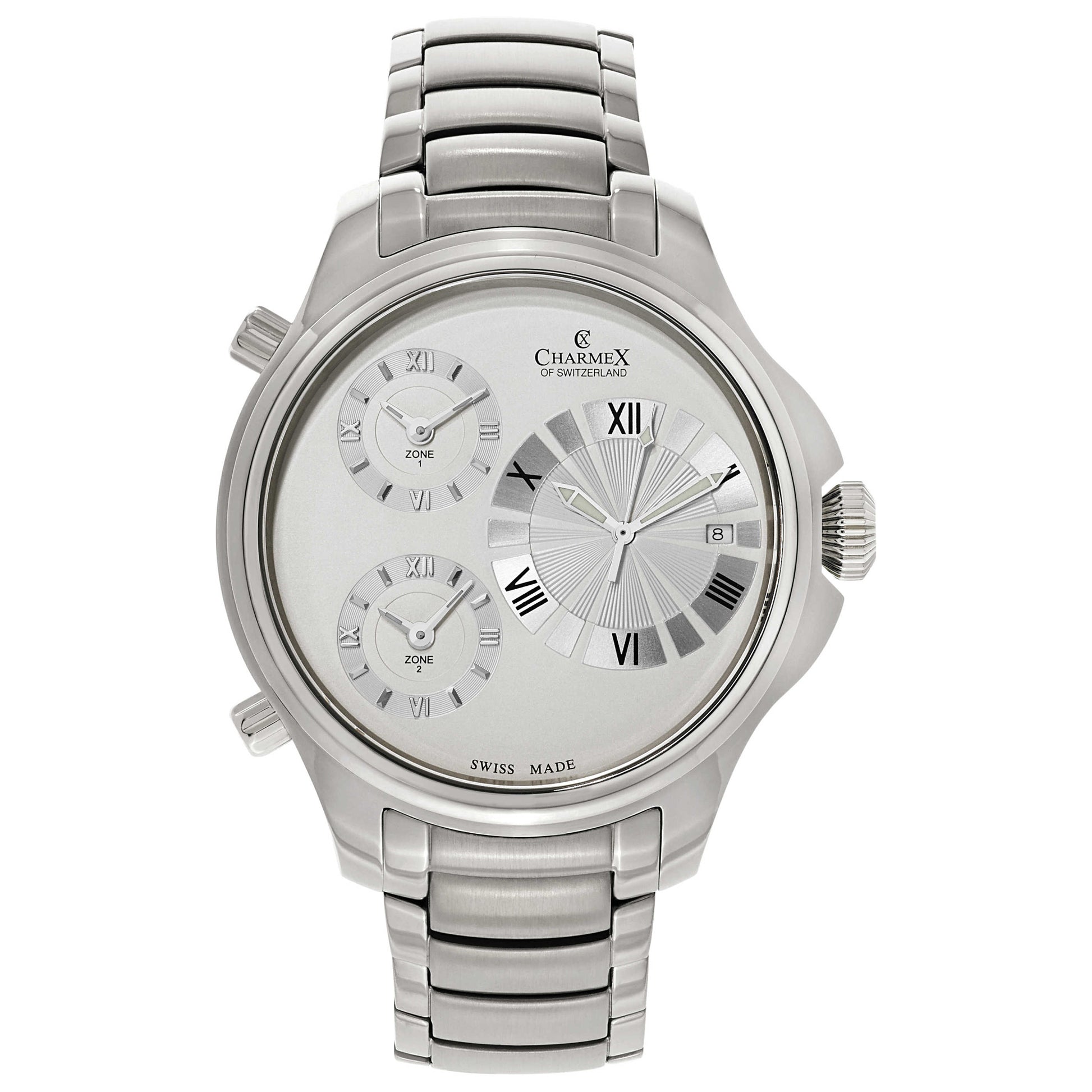 Front view of Charmex Cosmopolitan II Men's Swiss Quartz (Battery-Powered) Watch 2600