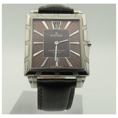Front view of Edox Classe Royale Women's Swiss Quartz (Battery-Powered) Watch 26022-3-BRIN-SDV