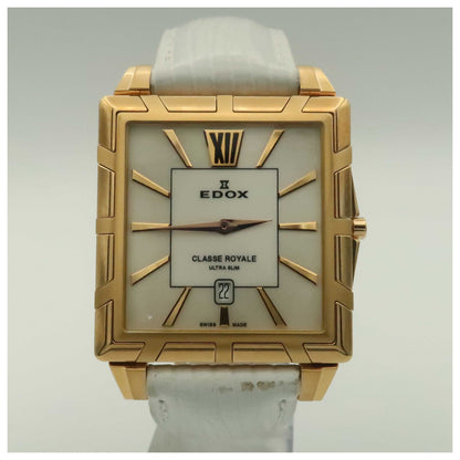 Front view of Edox Classe Royale Women's Swiss Quartz (Battery-Powered) Watch 26022-37R-NAIR-SDV