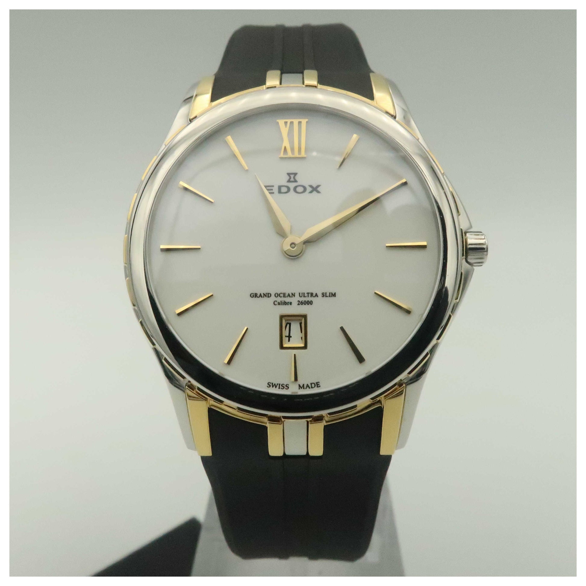 Front view of Edox Grand Ocean Women's Swiss Quartz (Battery-Powered) Watch 26024-357J-NIN-SDV