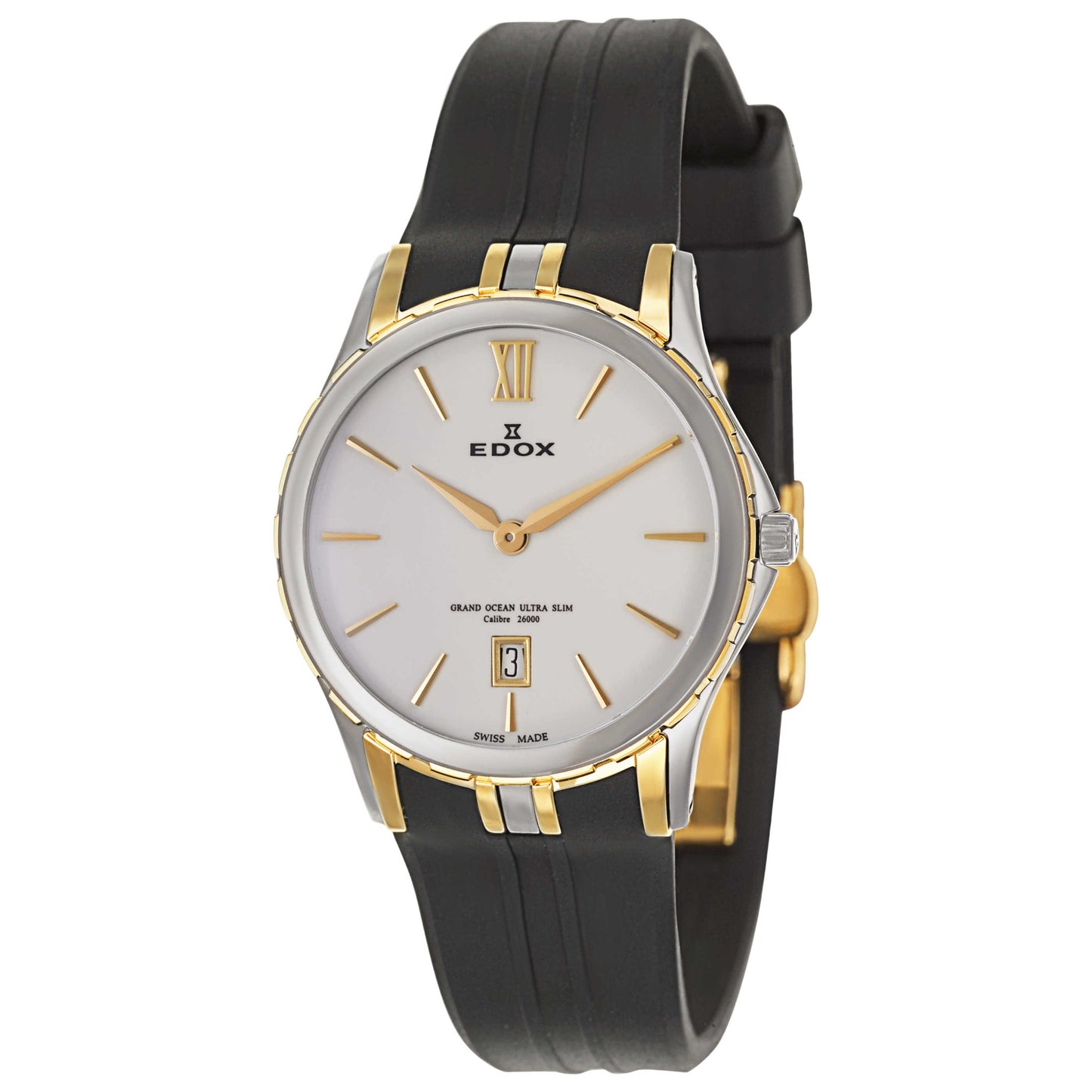 Front view of Edox Grand Ocean Women's Swiss Quartz (Battery-Powered) Watch 26024-357J-NIN