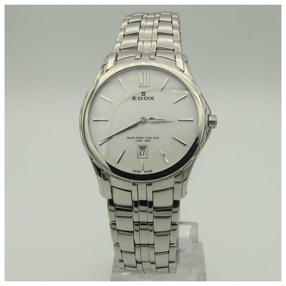Front view of Edox Grand Ocean Women's Swiss Quartz (Battery-Powered) Watch 26025-3-BIN-PO2