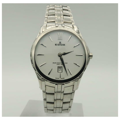 Front view of Edox Grand Ocean Women's Swiss Quartz (Battery-Powered) Watch 26025-3-BIN-SDV