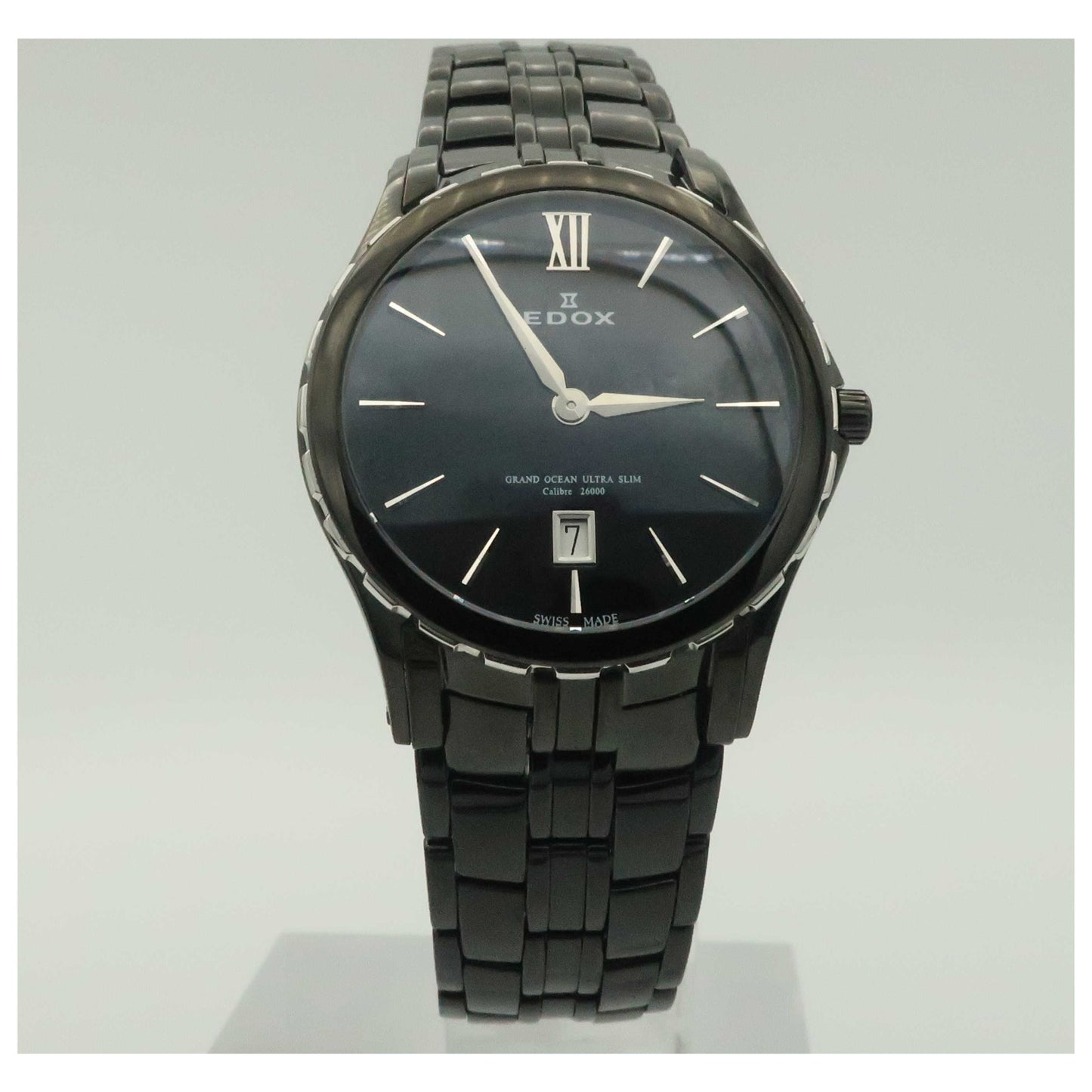 Front view of Edox Grand Ocean Women's Swiss Quartz (Battery-Powered) Watch 26025-357N-NIN-PO2