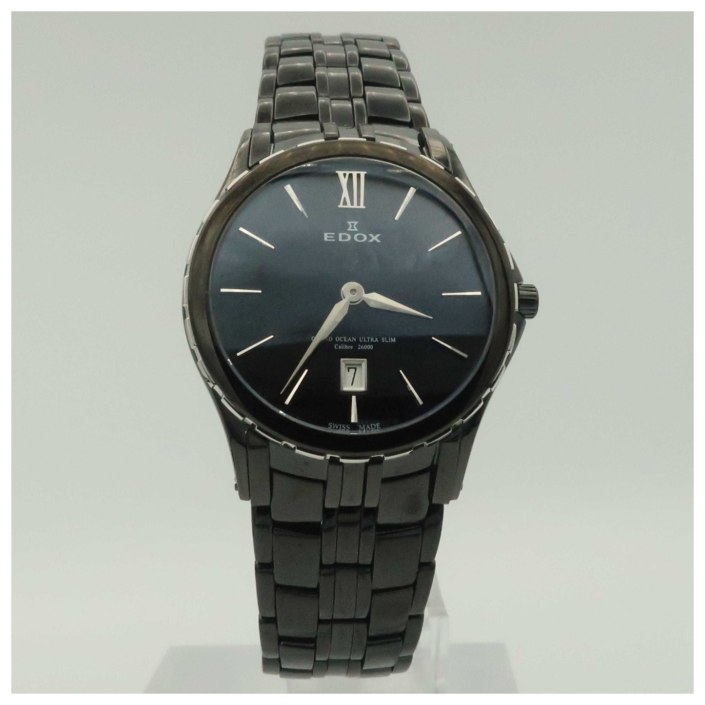 Front view of Edox Grand Ocean Women's Swiss Quartz (Battery-Powered) Watch 26025-357N-NIN-SDV