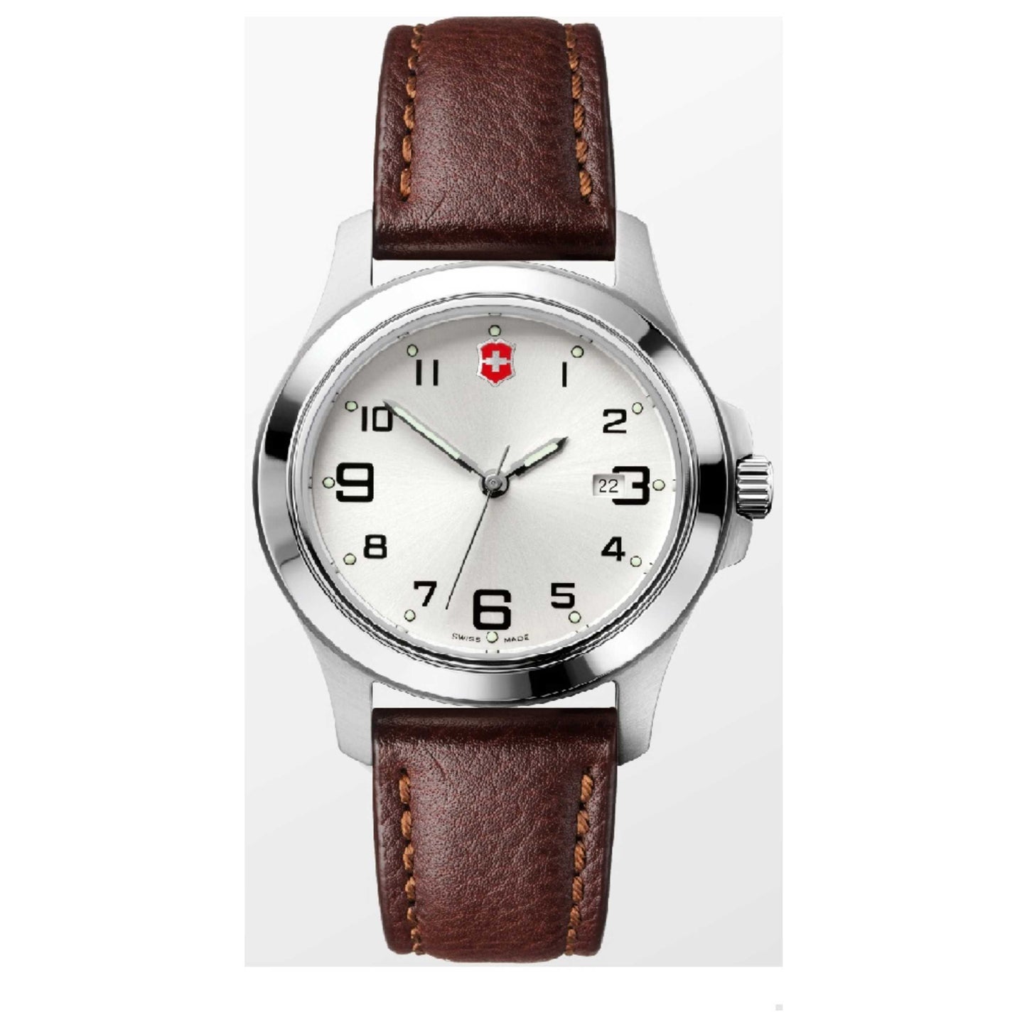 Front view of Victorinox Swiss Army Garrison Men's Quartz Watch 26053-CB
