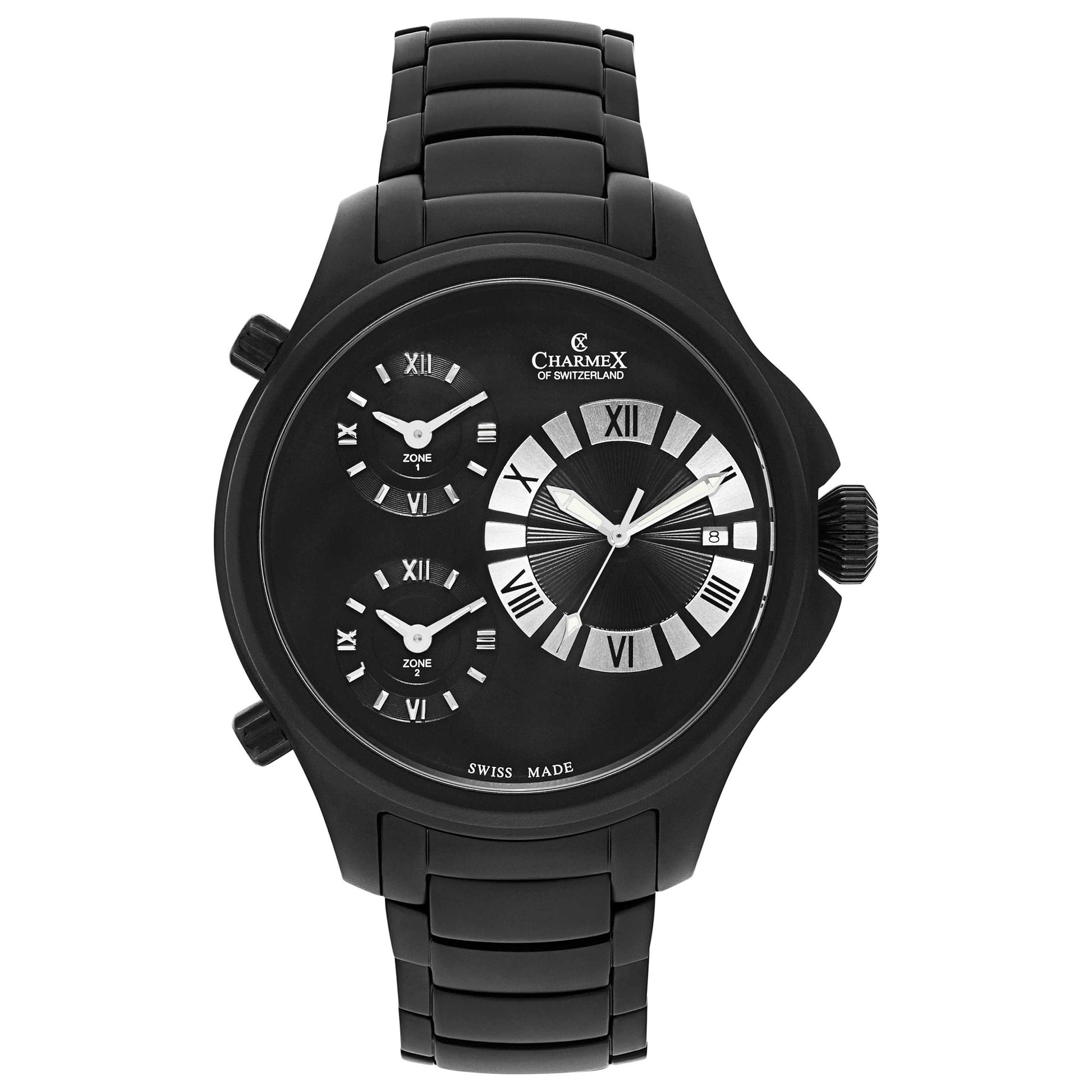 Front view of Charmex Cosmopolitan II Men's Swiss Quartz (Battery-Powered) Watch 2610