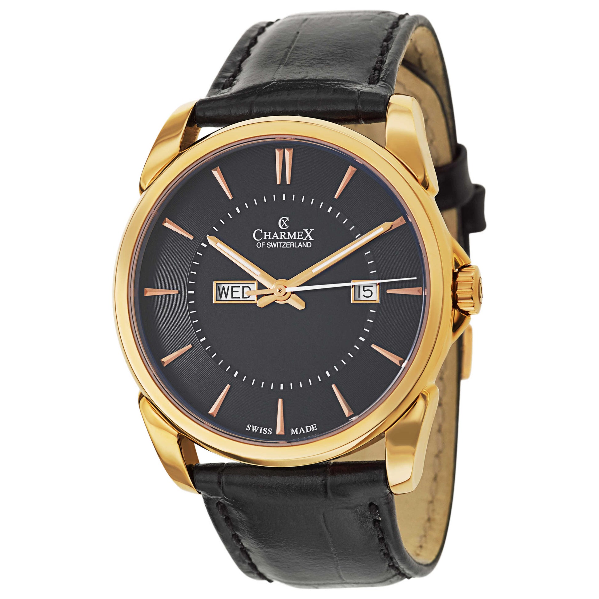 Front view of Charmex New Yorker Men's Swiss Quartz (Battery-Powered) Watch 2616