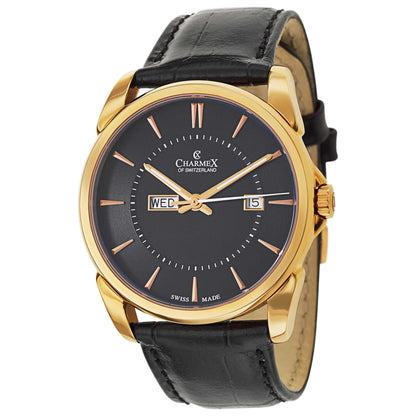 Front view of Charmex New Yorker Men's Swiss Quartz (Battery-Powered) Watch 2616