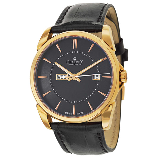 Front view of Charmex New Yorker Men's Swiss Quartz (Battery-Powered) Watch 2616