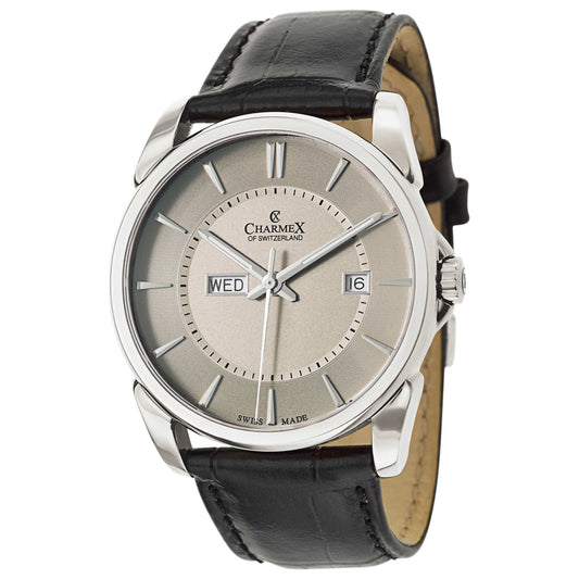 Front view of Charmex New Yorker Men's Swiss Quartz (Battery-Powered) Watch 2621