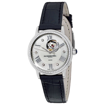 Front view of Raymond Weil Maestro Women's Automatic Watch 2627-SLS-00965
