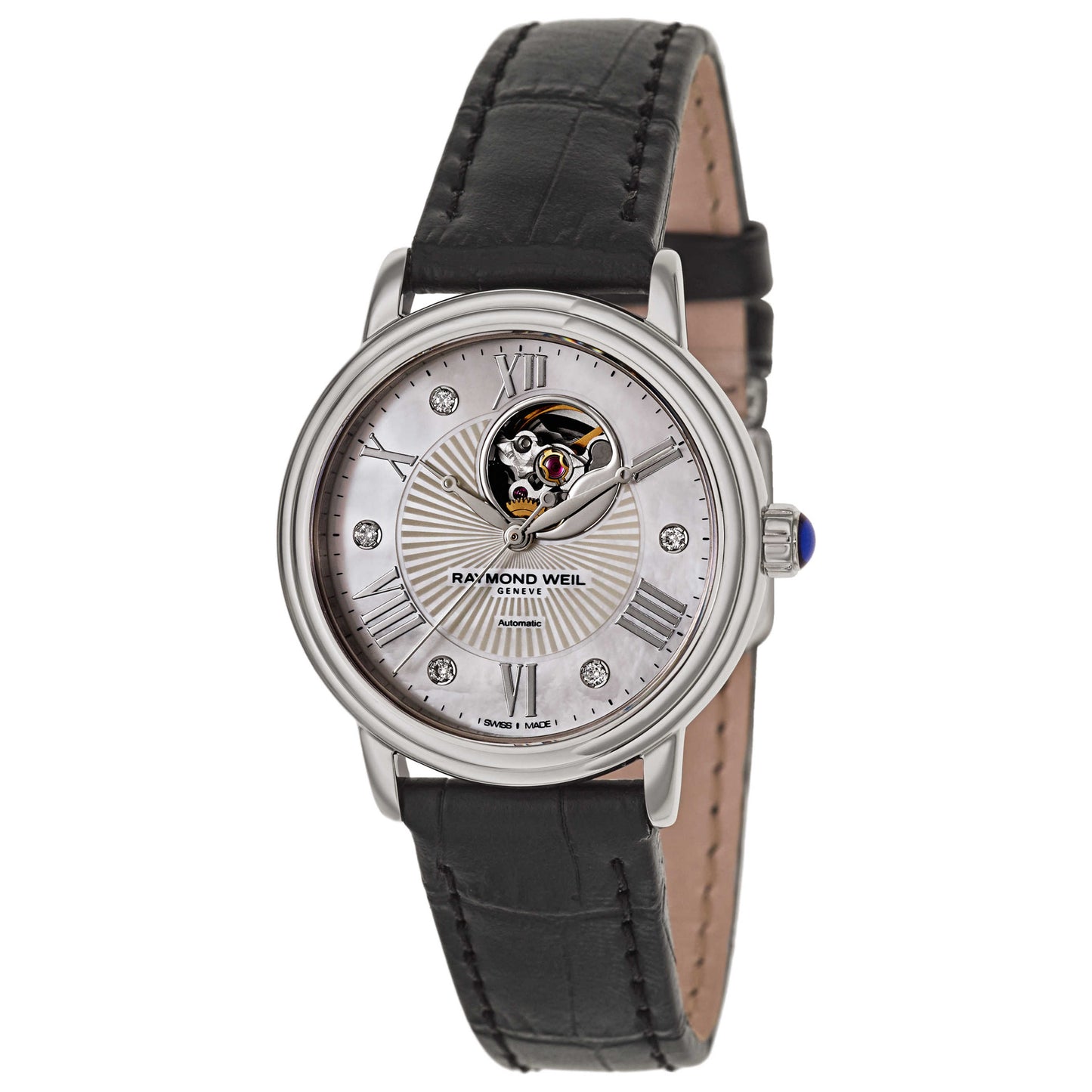 Front view of Raymond Weil Maestro Women's Automatic Watch 2627-STC-00965