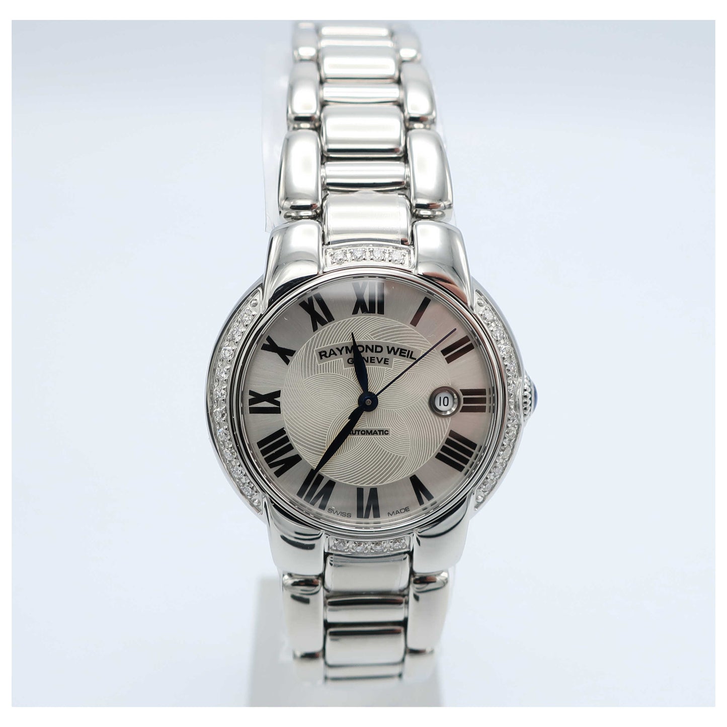 Front view of Raymond Weil Jasmine Women's Automatic Watch 2629-STS-01659-SD