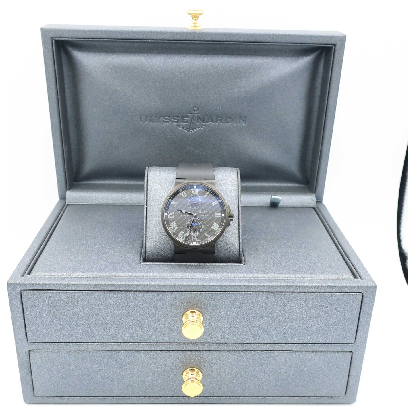 Ulysse Nardin Maxi Marine Men's Automatic Watch 263-66LE3C42BLACK-PO - Image #6