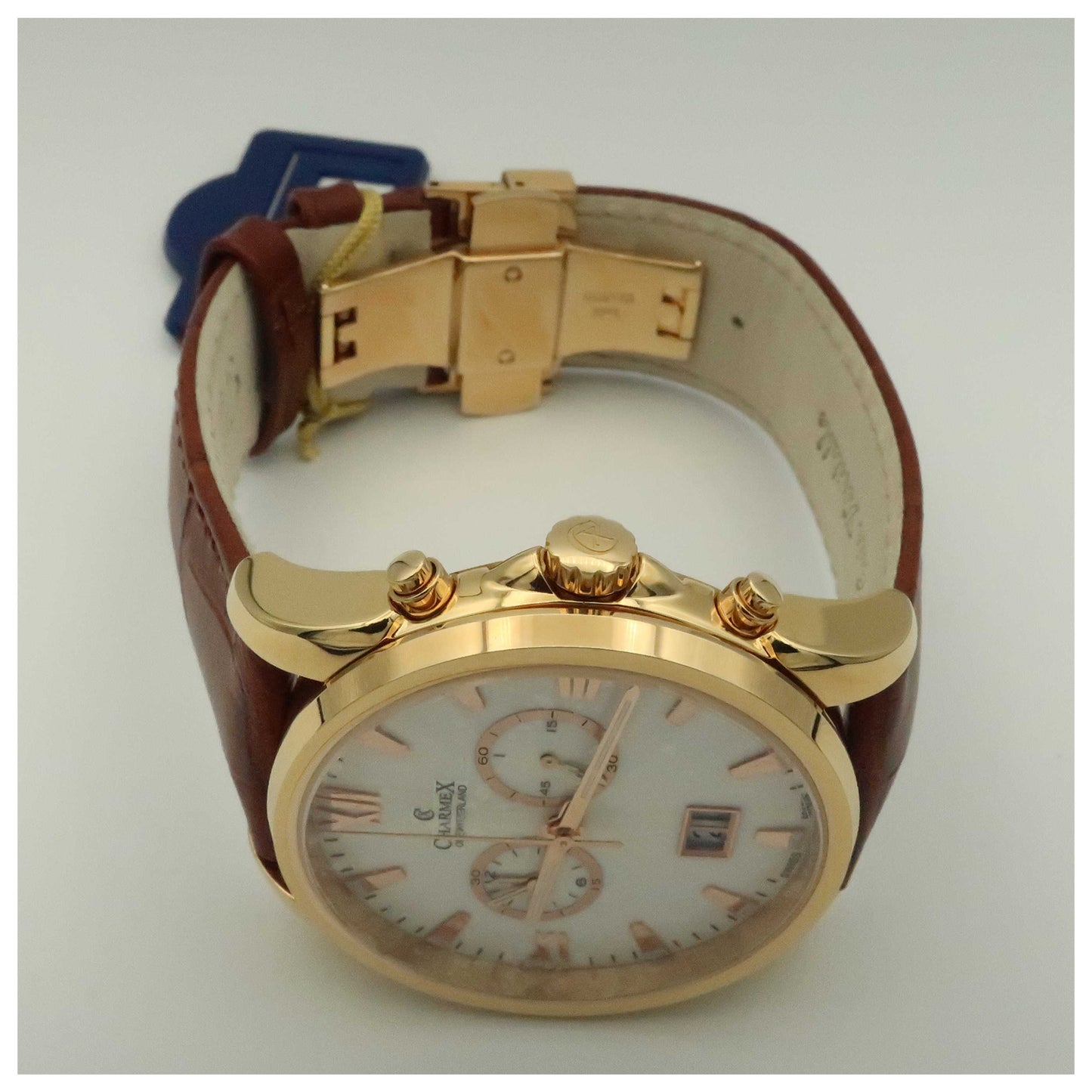 Charmex Geneva Men's Swiss Quartz (Battery-Powered) Watch 2660-SDV - Image #8