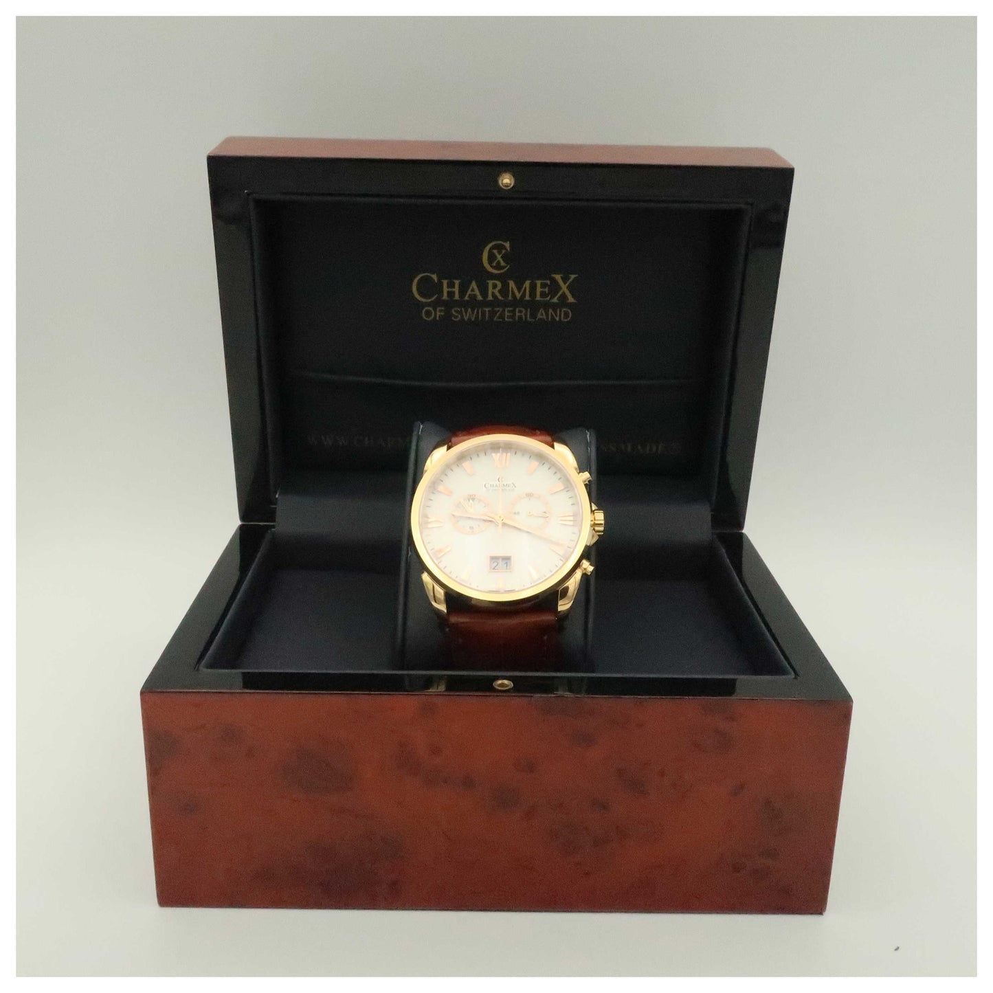 Charmex Geneva Men's Swiss Quartz (Battery-Powered) Watch 2660-SDV - Image #6