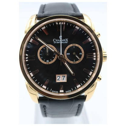 Front view of Charmex Geneva Men's Swiss Quartz (Battery-Powered) Watch 2661-SD