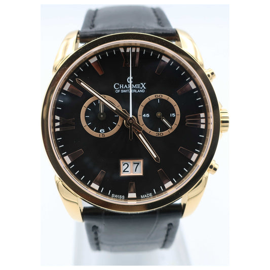 Front view of Charmex Geneva Men's Swiss Quartz (Battery-Powered) Watch 2661-SD