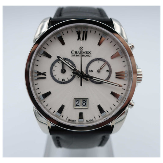 Front view of Charmex Geneva Men's Swiss Quartz (Battery-Powered) Watch 2665-SD