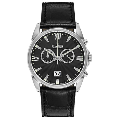 Front view of Charmex Geneva Men's Swiss Quartz (Battery-Powered) Watch 2666